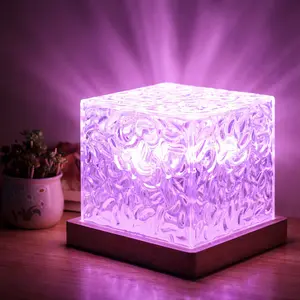 One Fire Flower Lamp, Dimmable Water Ripple Projector for Bedroom, Romantic Pink Roses Decor, Cool Gift for Teen Girls & Women Who Have Everything