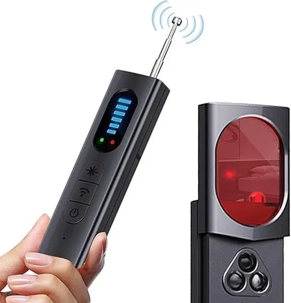 Portable Hidden Camera Detector - GPS Tracker Finder with 5 Detection Modes, RF Scan Function, Wireless Anti-Spy Device for Home Security, Cars, Office, Housewarming Gifting, Business Use
