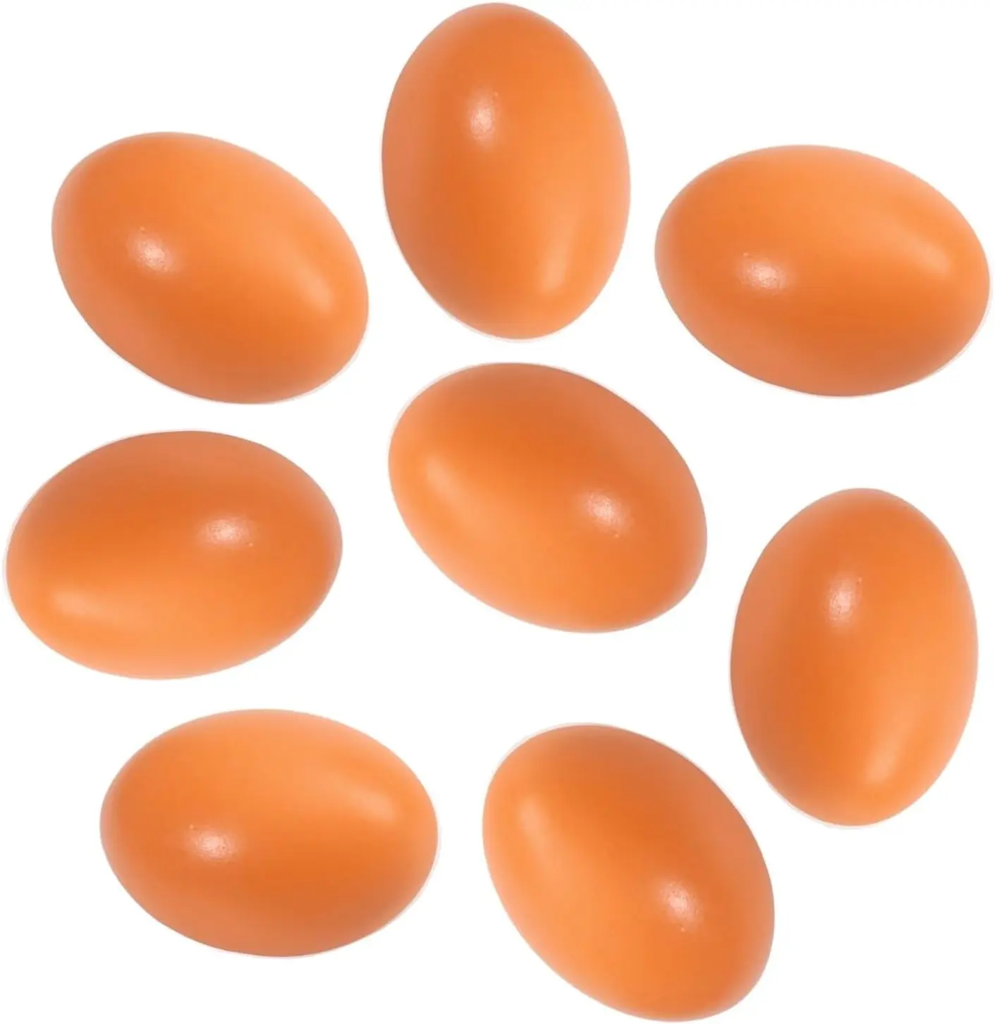 Wooden Fake Eggs Wood Fake Chicken Nesting Eggs for Crafts Home Decor 8 PCS Dummy Eggs
