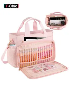 Bible Tote Bags for Women with Pen Holders, Christian Tote Bags for Women with Multiple Pockets, Versatile Bag, Large Bible Cover Case for 14in Laptop and Bible Accessories, Perfect Mother's Day Gift, Back to school, Crossbody Tote Bag