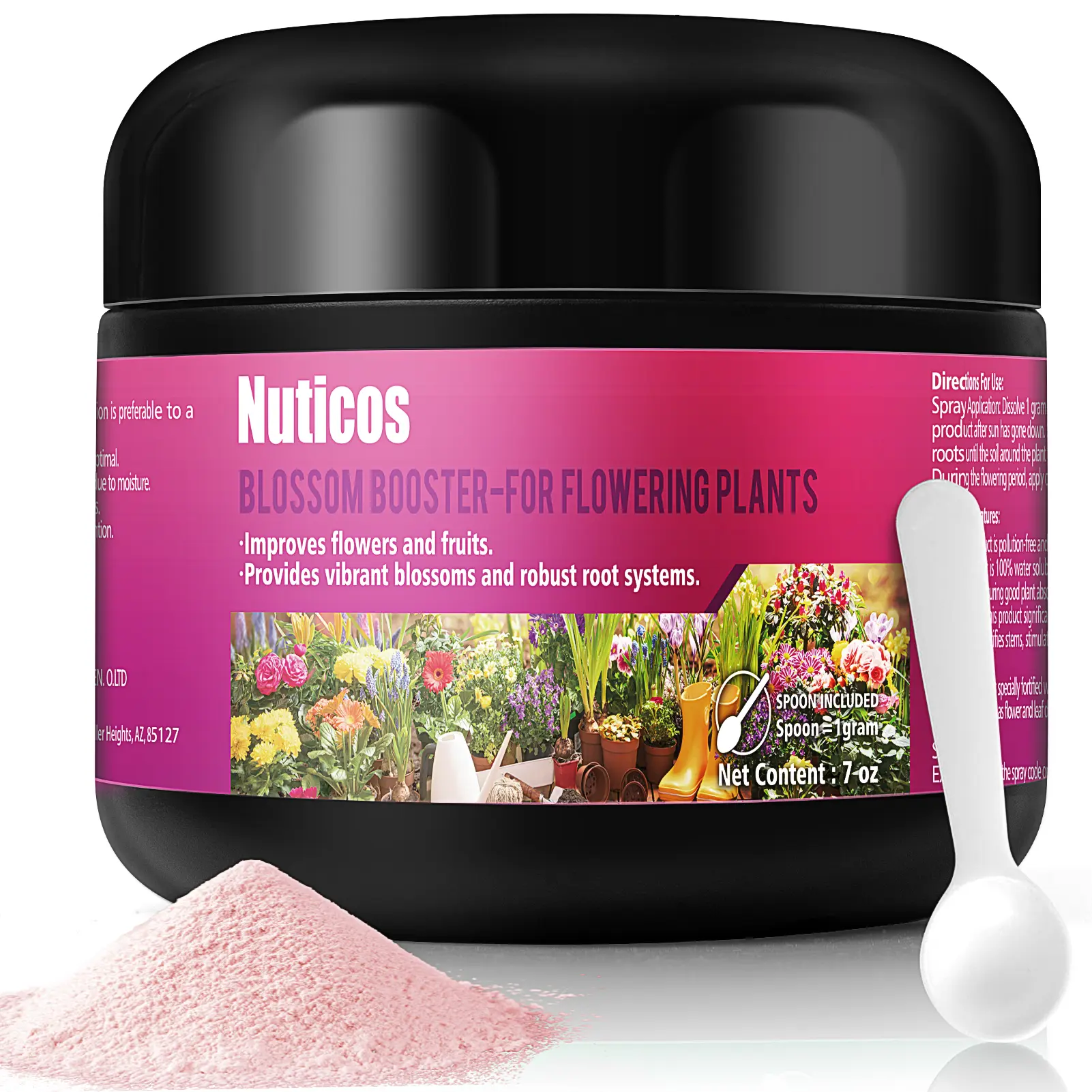 Fruit & Blossom Booster, Yield Enhancer for Flowers, Vegetables or Fruits, Super Concentrated Fertilizer and Plant Food