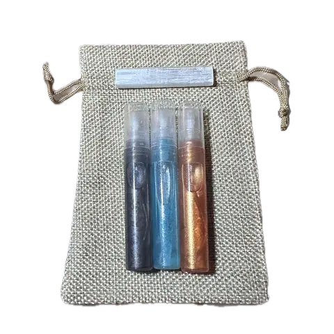 Crystal-Charged Home Fragrance Spray Set Bundle - Scented Aroma Freshener with Prosperity, Peace, Protection Incense and Calming Fragrance Notes