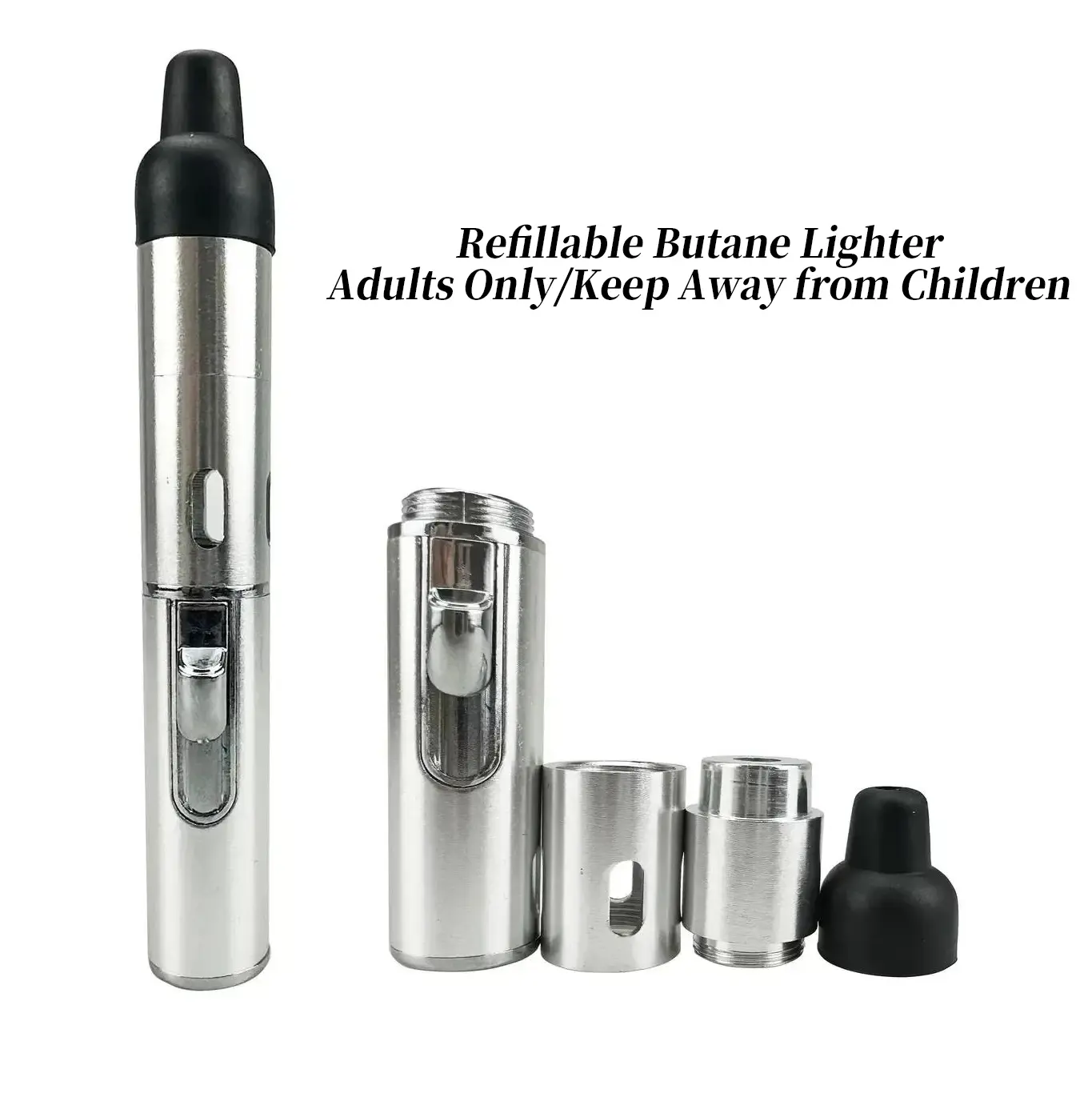 【Lighter Only – Butane Not Included】Trending now on TikTok – This futuristic metal lighter is 100% windproof, incredibly durable, and a total must-have EDC gadget. Hot sell – stock up before sold out!