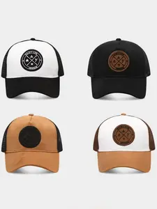 Men's Fashion Baseball Cap with Hot King Logo, Breathable Mesh Design, Polyester Fabric, Casual Outdoor Hat for All Seasons, Graphic Trucker Hat