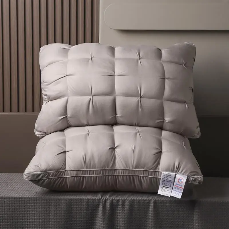 2pcs 5-Star Hotel Quality Pillows for Sleeping,  Soft Non-Collapse High Pillow, Hypoallergenic Polyester Cover, Microfiber Filling Twist, Deep Sleep Neck Support, Perfect for Home or Valentine's Day Gifting, Prone Sleeping Alternative tiktokshopspr