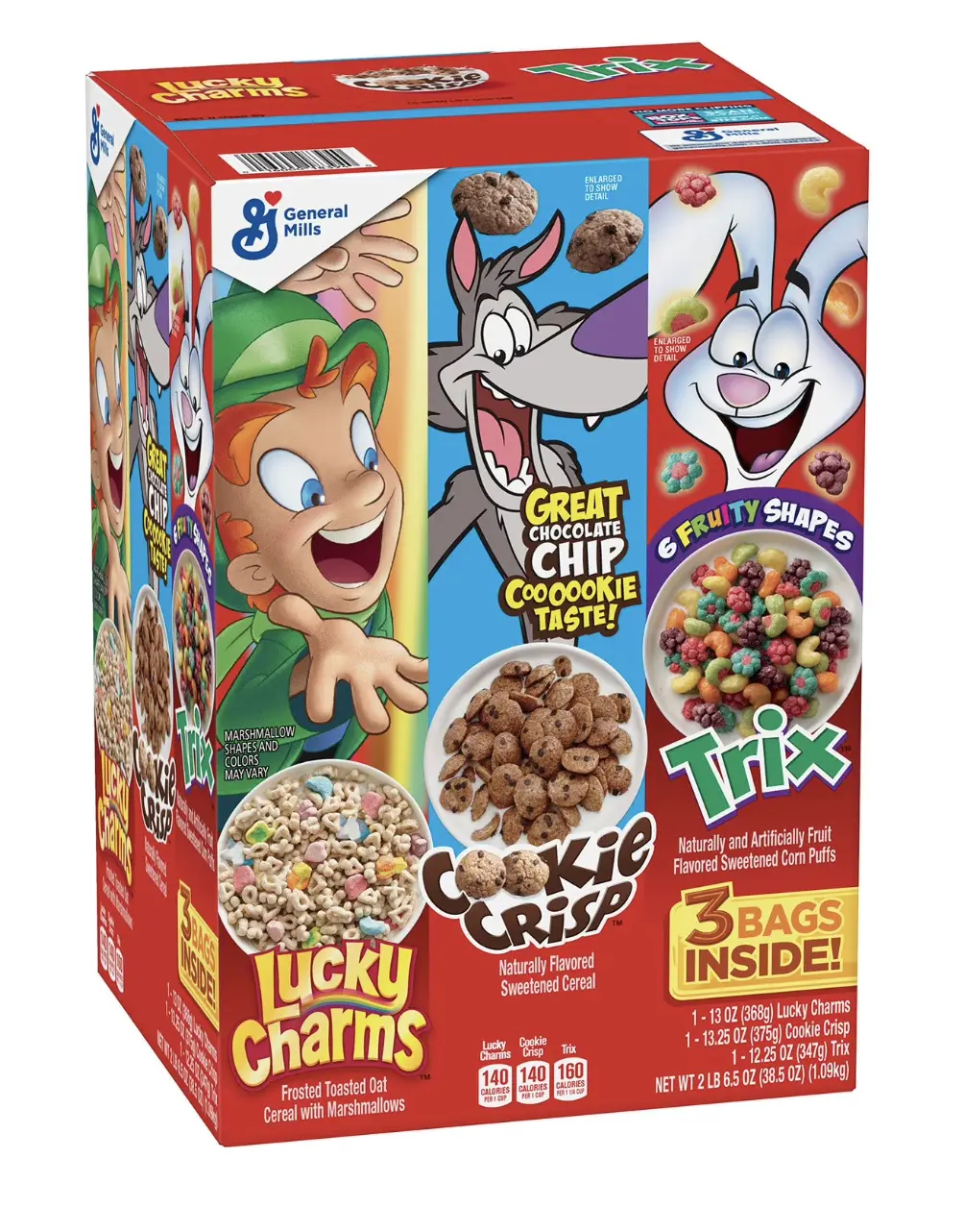 General Mills Cereal, Variety Pack, 38.5 oz.
