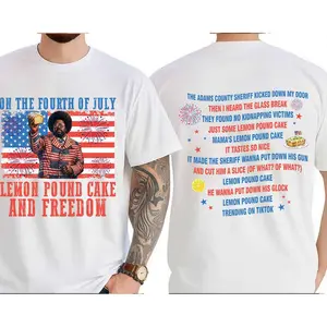 Afroman Justice For Lemon Pound Cake T-Shirt, On The Fourth Of July Tee, Lemon Pound Cake And Freedom Shirt