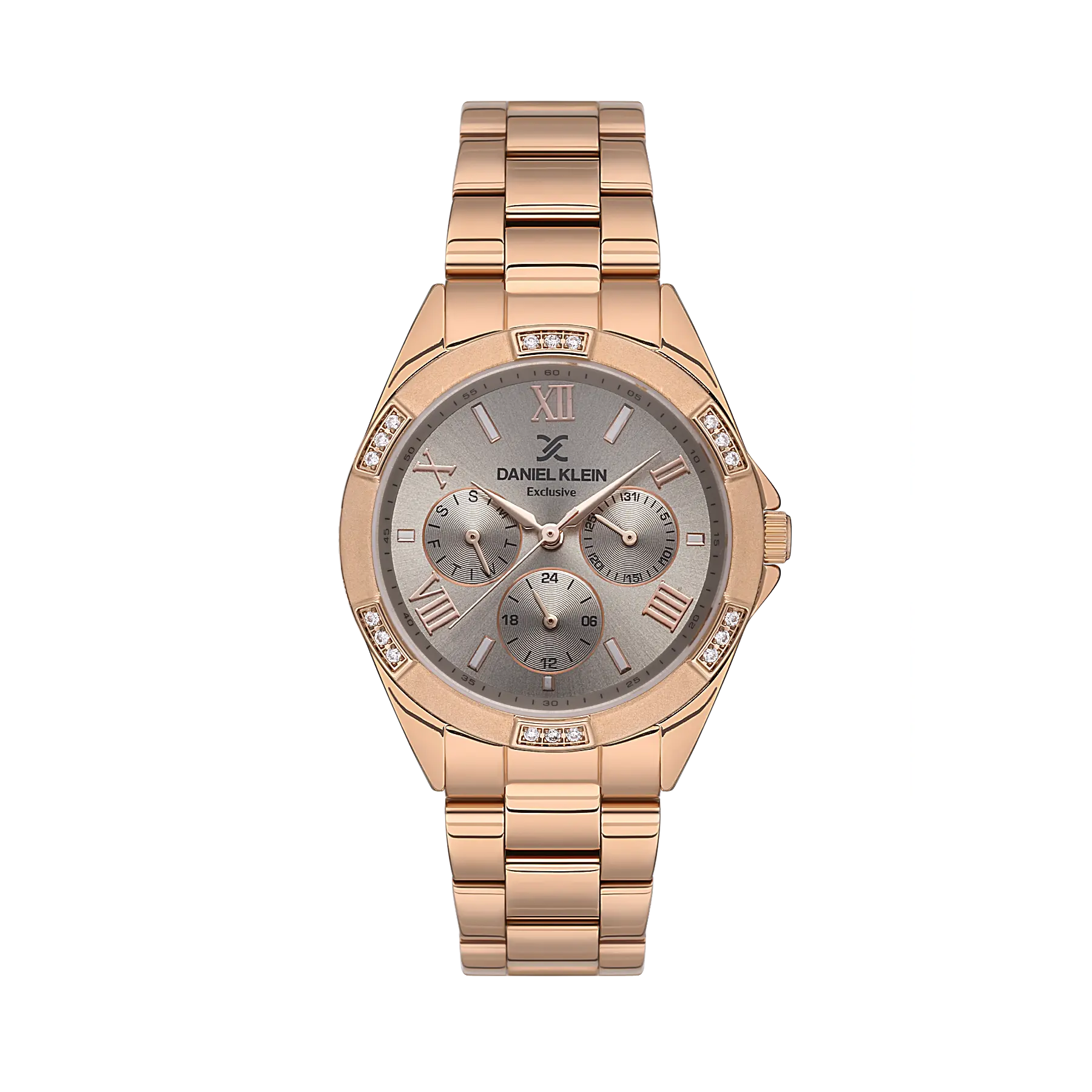 Daniel Klein Exclusive Women Gray/Rose Gold Watch