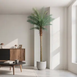 Artificial Palm Tree, Realistic Appearance, Can Be Placed In Flower Pots And Planted In The Ground, Outdoor Decoration Simulation Plants Decorative