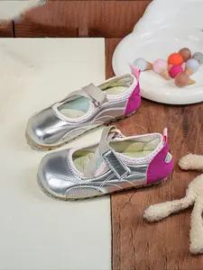 Colorblock Fashion Comfortable Breathable Elastic Strap Velcro Casual Sandals, Suitable for Boys Girls Spring Summer School Outdoor