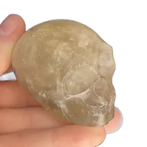 Smokey Quartz Skull flash crystal quartzcrystal