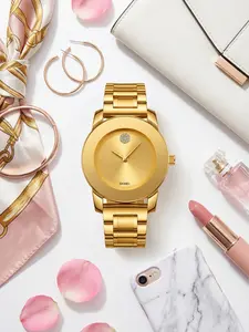 Skmei Analog Quartz Watch, Stainless Steel Strap, Mineral Glass Dial, Case, Casual Style for All Seasons