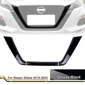For Nissan Altima 2019-2024 Front Grille Trim 3PCS ABS Glossy Black Front Grill Frame Cover Trim Easy Install Exterior Decoration Sport Upgrade Accessories car  gifts