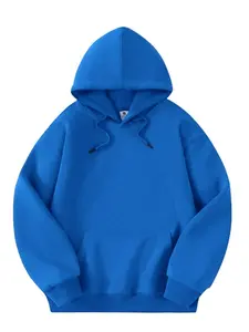 Unisex Casual Hooded Sweatshirt, Classic Solid Color Hoodies with Adjustable Drawstring, Fashionable Comfortable Layering Option for Any Season, Ideal Top for Sports, Outdoor & Daily Wear