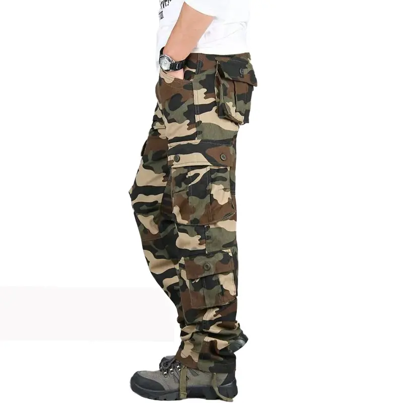 Eight pocket khaki camouflage