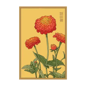 Zinnia Flower Seeds Packet