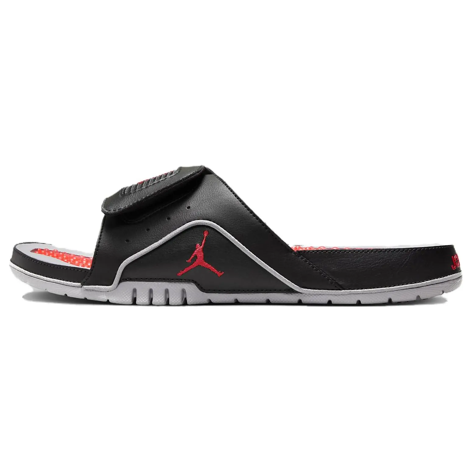 Jordan Hydro 4 Slide Black Cement Comfort Lightweight Men's Grey Fire Red 532225-060