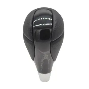 Premium & Plastic Gear Shift Knob for Toyota RX350, RX450h, IS250, IS350, ES300, ES350, GS300, GS350, LS460 - Sleek Black Design with White Stitching, Durable ABS Material, Perfect Fit for Lexus Models