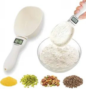 Food Measuring Scoop Scale, Digital Measuring Spoon, Weighing Spoon Scale 800g / 0.1g High Precision with LCD Screen, Display Electronic Measuring Spoon for Kitchen Gadgets and Daily Meals