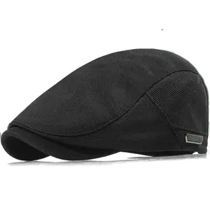 Newsboy Hats for Men Flat Cap Adjustable Irish Cabbie Ivy Driving Hunting Hat