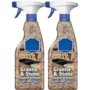 Granite & Stone Cleaner & Polish (25.4 oz) Granite Cleaner for Use  , Manufactured & Polished Stone, Quartz, Silestone, Soapstone, Marble - Countertop Cleaner & Polish (2)