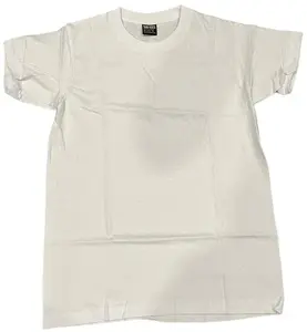SunTees Men's Plain 100% Cotton White Crew T-Shirt Heavy Short Sleeves T Shirts