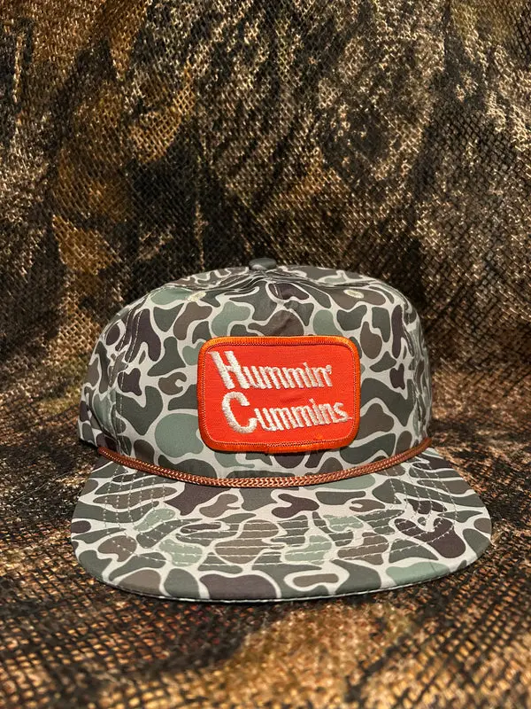 Hummin Cummins jungle Camo ropebrim SnapBack hat, Cotton Mesh Back Breathable Classic 7 Panel Outdoor Hat Gift For Him