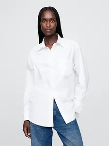 Gap Organic Cotton Poplin Women's Big Shirt