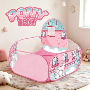 Foldable Kids Play Tent, Durable Toy Ball Pit, Large Pop-Up Playpen, Perfect Decor for Birthday, Christmas, Thanksgiving and Halloween, Ideal Holiday Gift, Balls Not Included