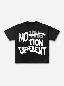 Vintage Motion Different Graphic Cotton T-shirt