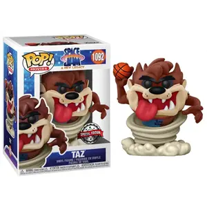 Funko Pop! Taz Flocked, Space Jam A New Legacy 1092 - Special Edition Exclusive Vinyl Figure in PopShield Protector