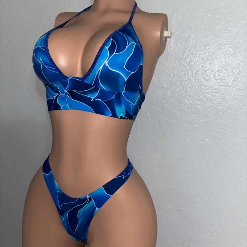 Exotic 2 Piece Dancewear for Performance, Stretchable Fabric, Comfortable Fit  S/M