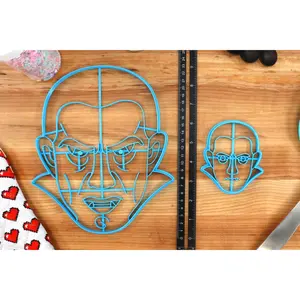 XL 12 Inch Dracula Cookie Cutter - Vampire Large Cookies