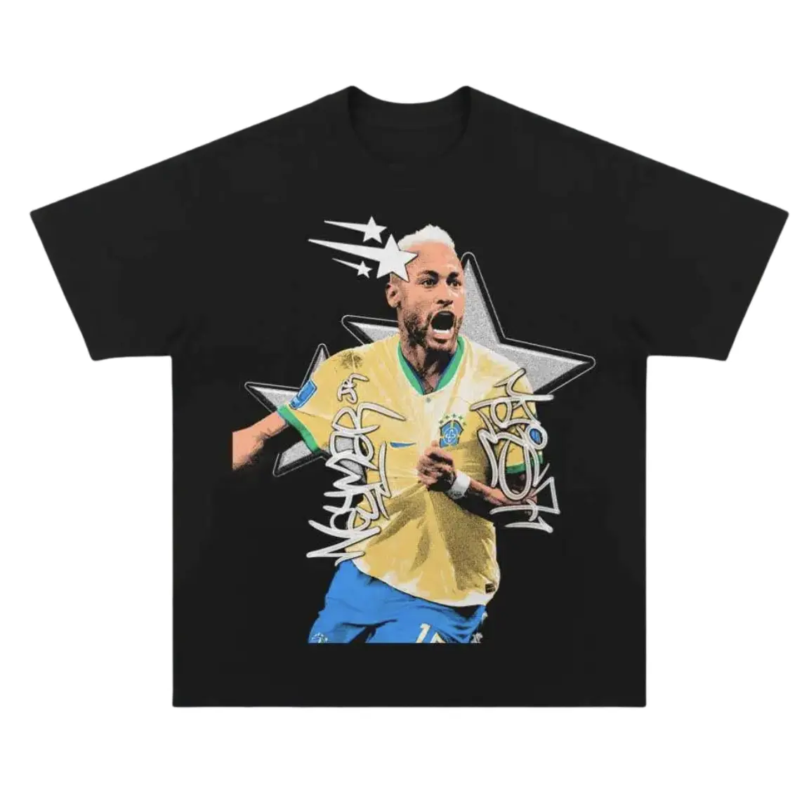 National Team Premium T-Shirt, Neymar Vintage Graphic Tees, Unisex Soccer Shirt, Sport Merch, Football-Soccer Design, Gift For Fan, Cotton comfort Menswear Womenswear Streetwear