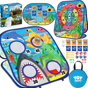 TOY Life Toddler Outdoor Toys for Kids Ages 4-8, Bean Bag Toss, Outside Yard Games for Kids Cornhole, Indoor Lawn Backyard Games Birthday Family Party Toddler Game, Gift for Boys 3 4 5 6 7