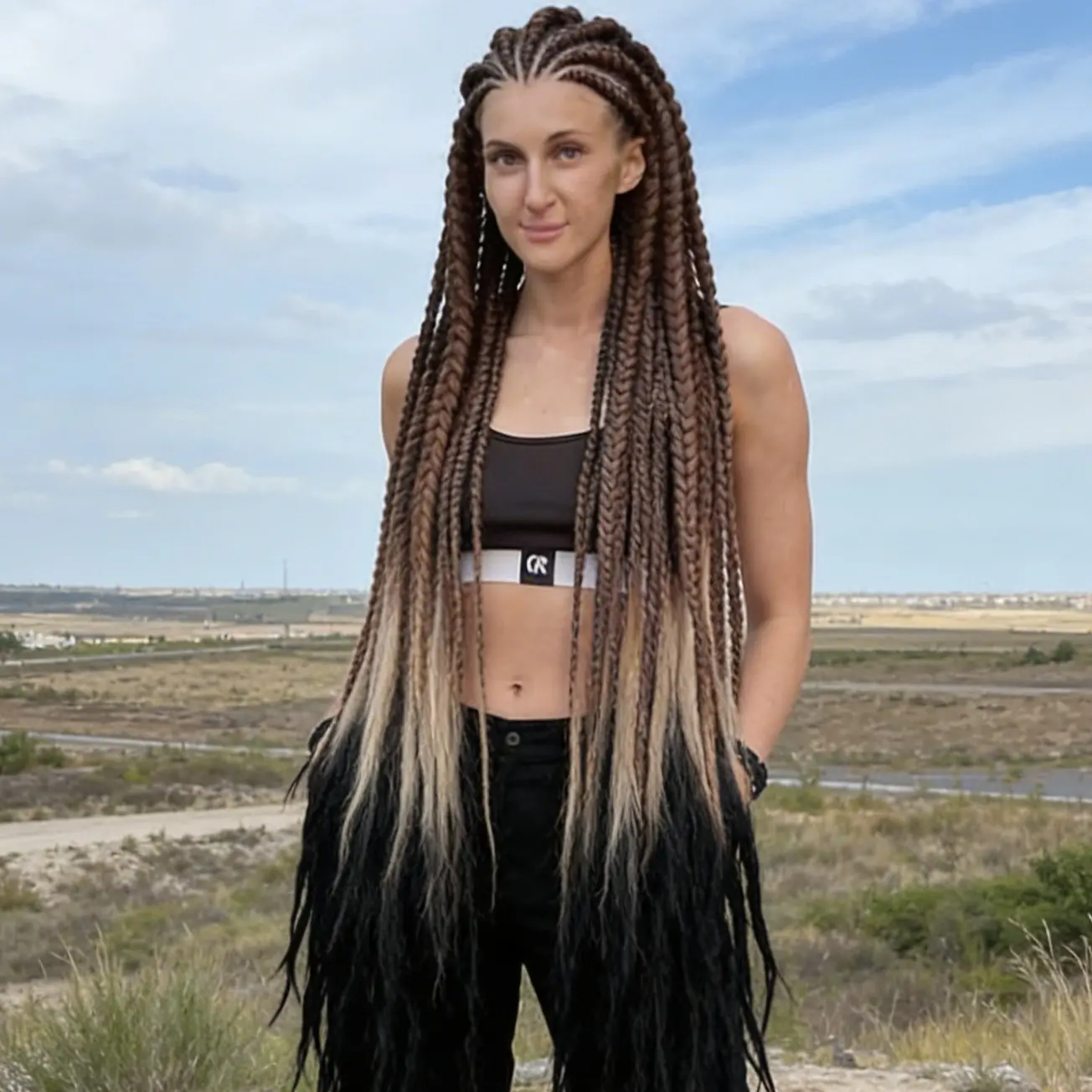 30 Inch Synthetic Crochet Braiding Hair, Natural Fluffy Dreadlocks bundles