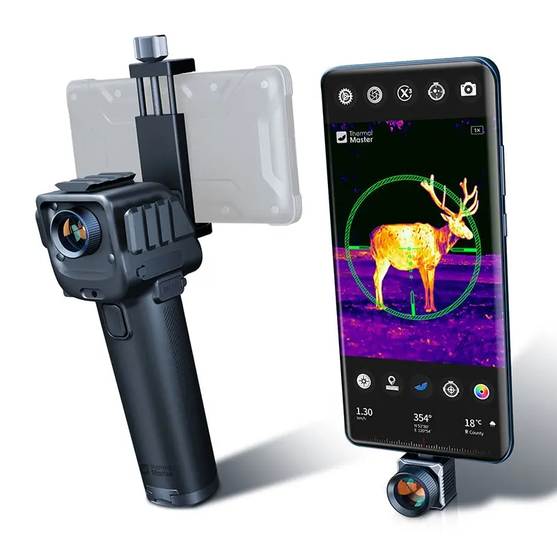 T2 Max Android Thermal Night Vision Monocular, 15mm Scope for Phone, 1500 Yards, Thermal Scope for Wildlife Observation (Not for iOS)