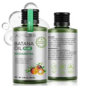 AIPILER Natural Batana Oil for Hair Strengthening: Nourishes Damaged Hair and Moisturize Scalp for Curly/Coily/Wavy Hair 3.38 fl oz