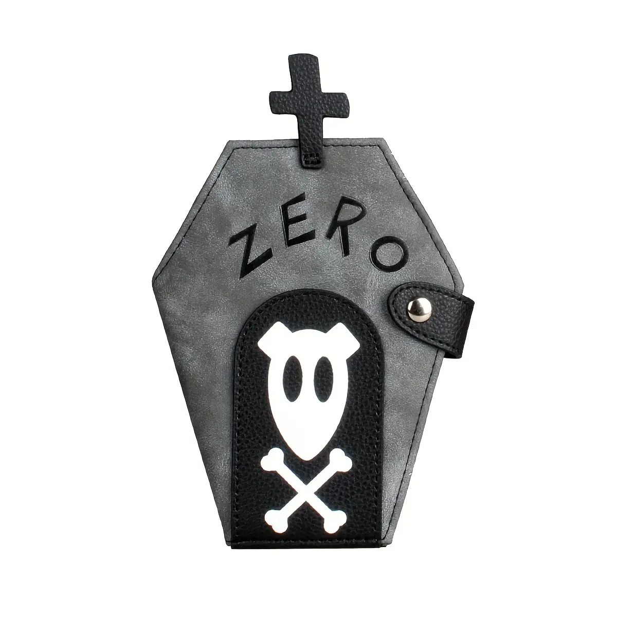 Women's PU Material High-Quality Coffin-Shaped Cross Wallet - Stylish Coin Purse and Card Holder