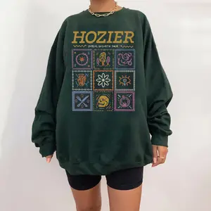 Retro Hozier 90s T-Shirt, Unreal Unearth Tour Sweatshirt, Hozier Album Merch, Dark Academia Tee, 2024 Music Concert, Shirt For Fan