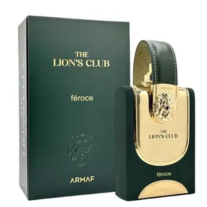Armaf The Lion's Club FEROCE Eau De Parfum Spray for Men – 3.4 fl oz / 100mL | Long Lasting Woody Aromatic Fragrance