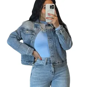 Esther Drop Denim Jacket - Casual Women's Jacket with Slim Fit Design - Womenswear