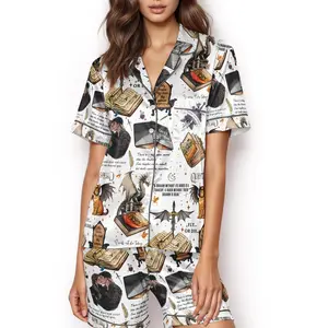 Fourth Wing Satin Pajama Set For Fan, Basgiath War College, Dragon Rider, Violet Sorrengail, Xaden Riorson, Riders Quadrant, Reader Gift