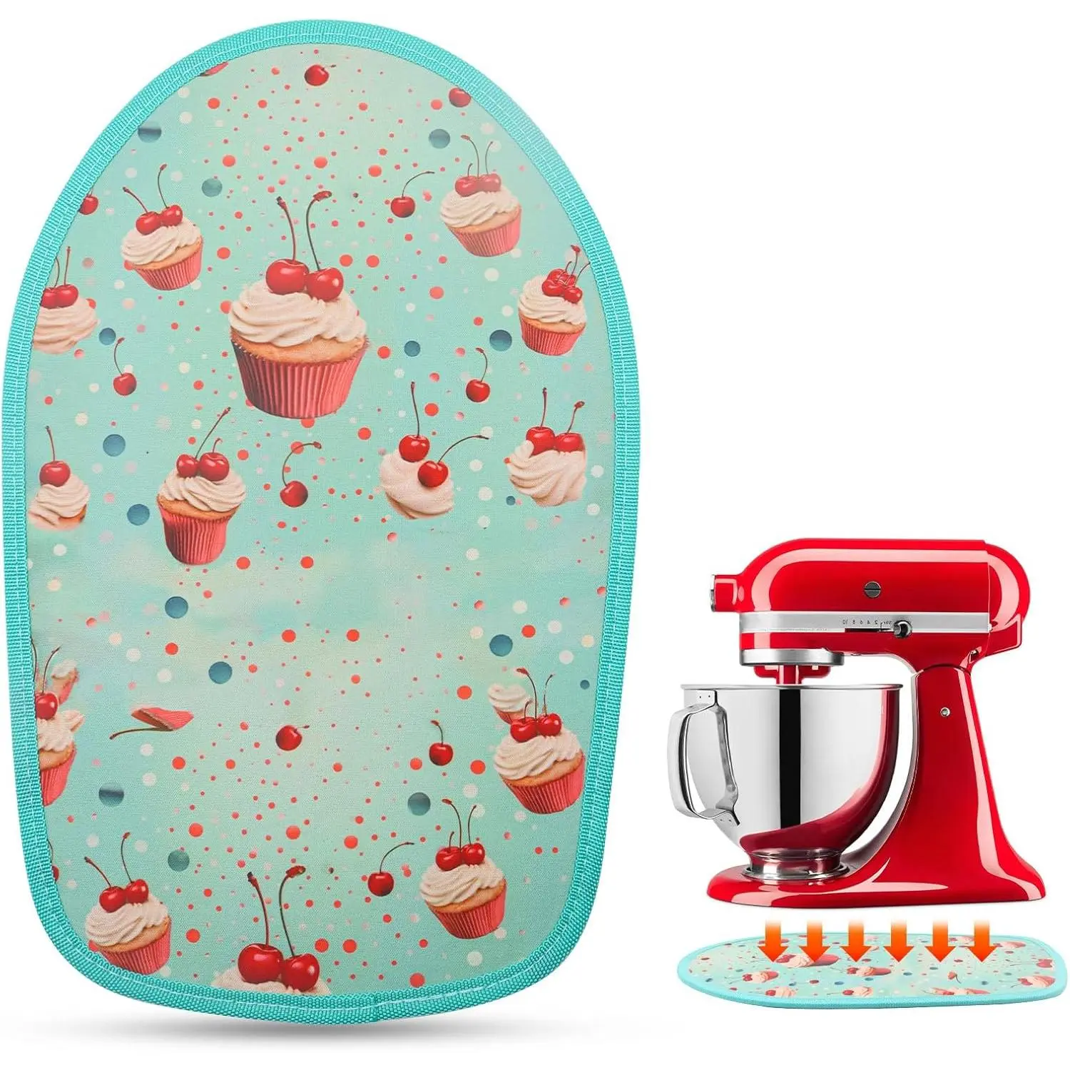for Kitchen Aid Mixer Sliding Mat - Slider Mat for Kitchen Aid Artisan 4.5-5 Qt Tilt- Stand Mixer, Mover Mixer Slider Pad for Kitchen Aid Mixer Attachment Kitchen Appliance Countertop Accessories