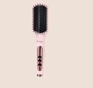 L'ANGE HAIR - Le Vite Ceramic Straightener Hairbrush - Adjustable Thermal Brush for Smooth Hair Styling, All Hair Types L'ANGE HAIR - Le Vite Ceramic Straightener Hairbrush - Adjustable Thermal Brush for Smooth Hair Styling, All Hair Types