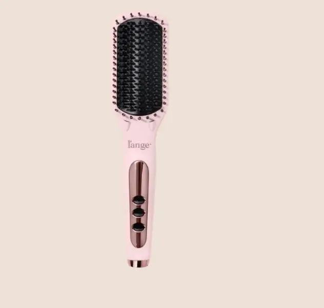 L'ANGE HAIR - Le Vite Ceramic Straightener Hairbrush - Adjustable Thermal Brush for Smooth Hair Styling, All Hair Types