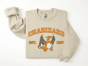 Charizard Sweatshirt, Pkm Characters Sweatshirt, Anime Shirt
