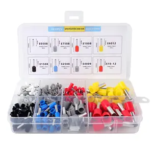 320pcs Boxed Ve Tubular Crimp Terminals, Cable Electrical Connector, Insulated Wire Connectors, Durable Insulation, Colorful Insulation
