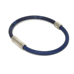 Pre-owned Louis Vuitton Canvas Small Leather Goods Bracelet Neo Split Taiga Monogram Bracelet
