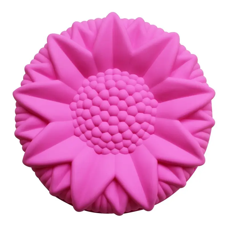 Sunflower Shaped Silicone Cake Mold, 1 Count Heat Resistant Baking Mold, Kitchen Baking Tool for Pudding Jelly Mousse Cake, Silicone Cake Pan, Bakeware, Silicone Molds